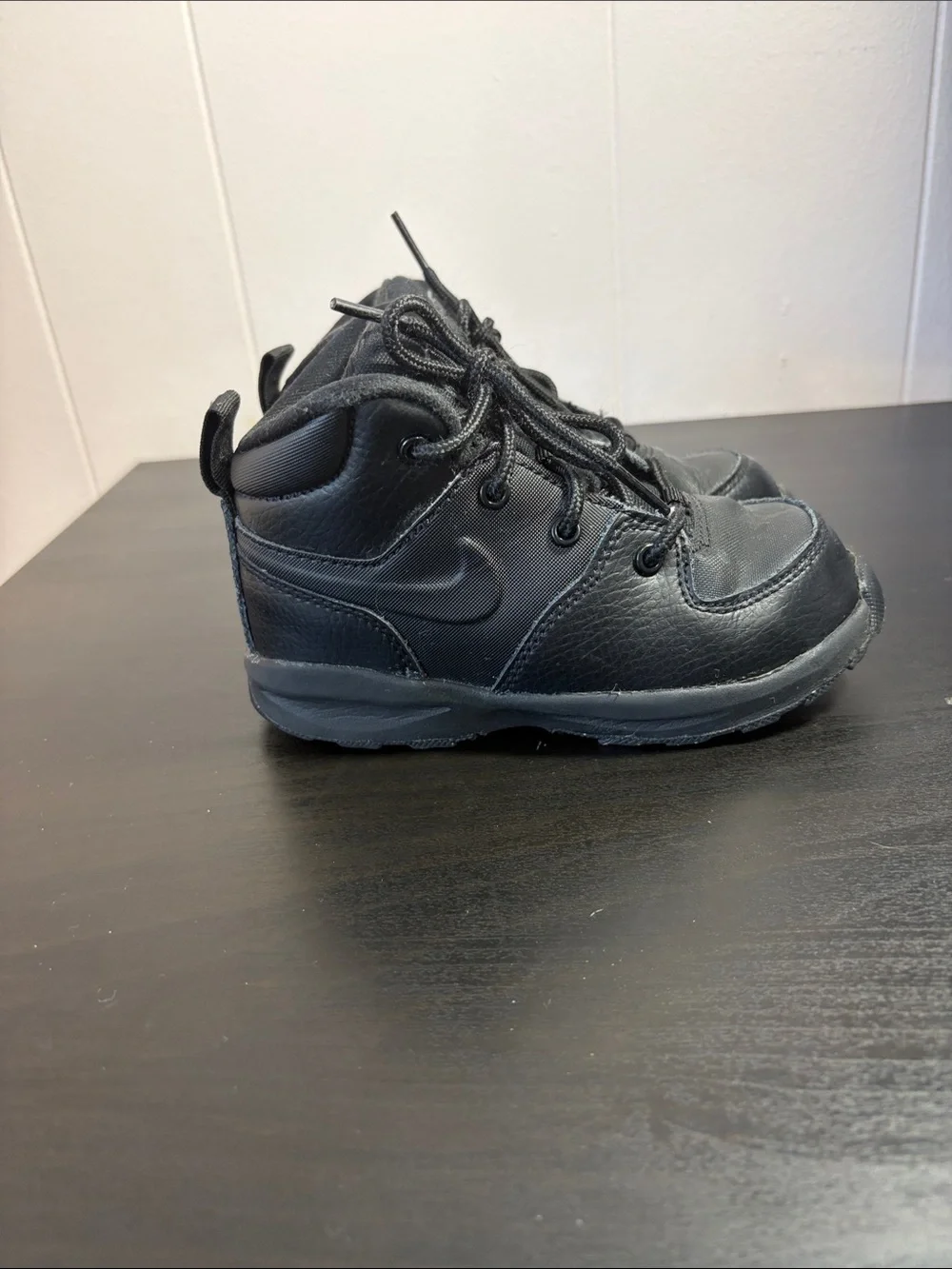 Nike Little Kids' All-Black High-Top Sneakers
